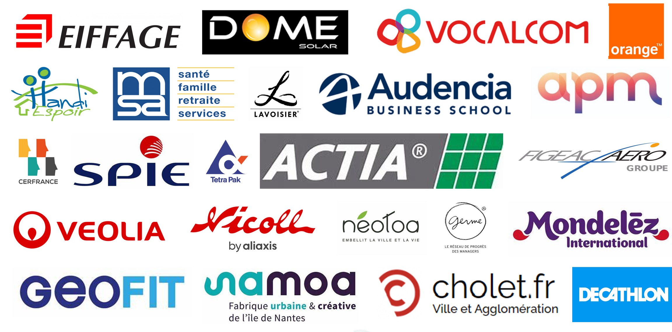 Entreprises qui nous font confiance pour notre coaching, nantes et alentours